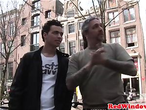 Real amsterdam hooker pussylicked and smashed