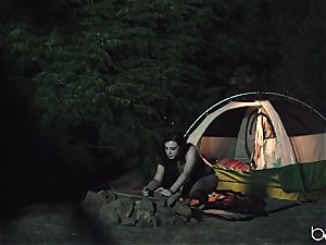 nubile whore loves camping and outdoor tearing up